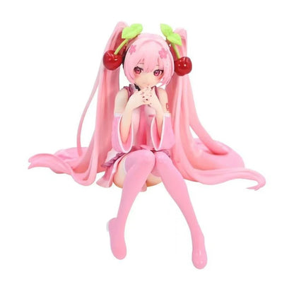 Hot Hatsune Miku Anime figure Pink dress model