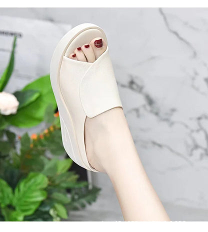 Open Toe Thick Bottom Slipper