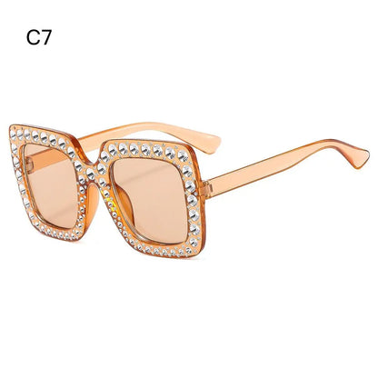 Square Glitter Children Diamond Sunglasses