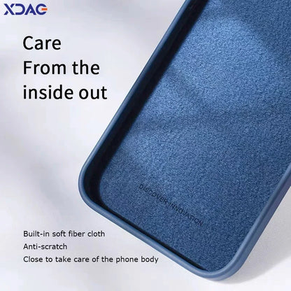 Angel Eyes Liquid Silicone Phone Case for iPhone X XR XS Max Full Protective Soft Waterproof Mobile Cover