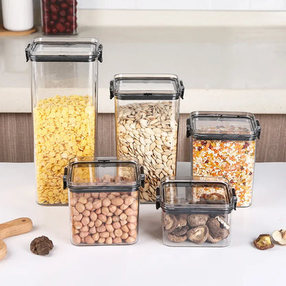 5Pcs Sets Sealed Jar Food Storage Box