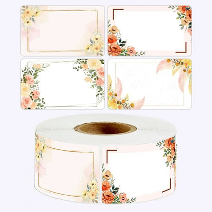50/100/250PCS Flowers Name Lables Sunflowers Packaging Sticker