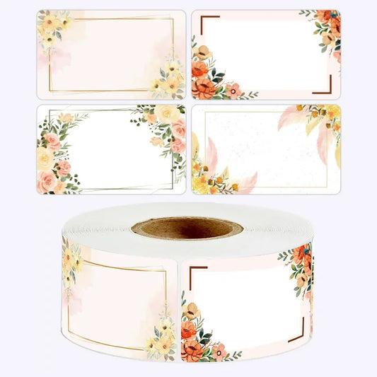50/100/250PCS Flowers Name Lables Sunflowers Packaging Sticker