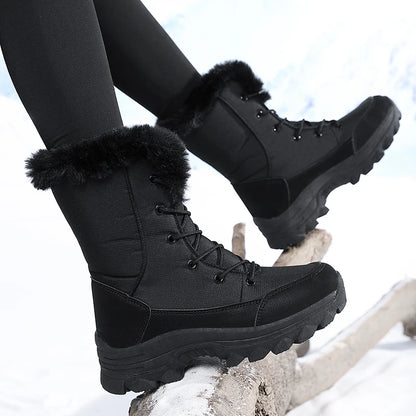 Winter Snow Waterproof Non-Slip Warm Northeast-Style Large Cotton  Boots