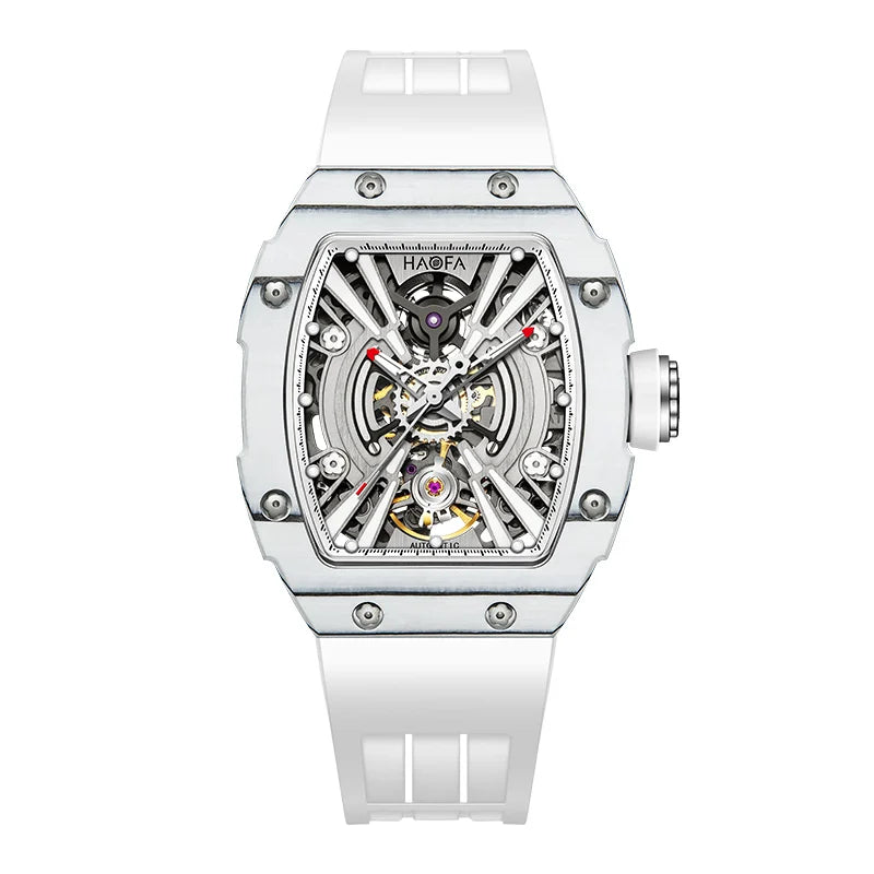 3D Skeleton mechanical Ark series luminous sport carbon fiber case Watch