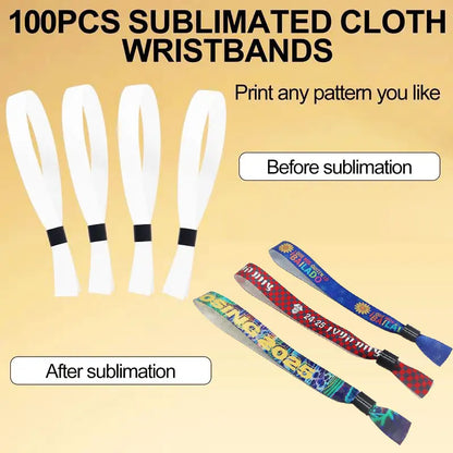 100pcs Cloth Event Wristbands Cloth Party