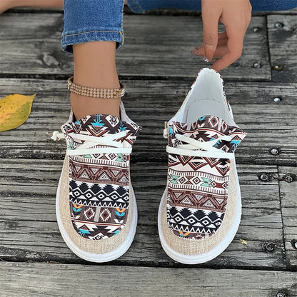 Round Toe Walking Shallow Mouth Thick Sole Sneaker