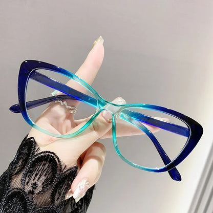 Cat Eye Myopia Ultra-light Near Prescription Eyeglasses Diopter
