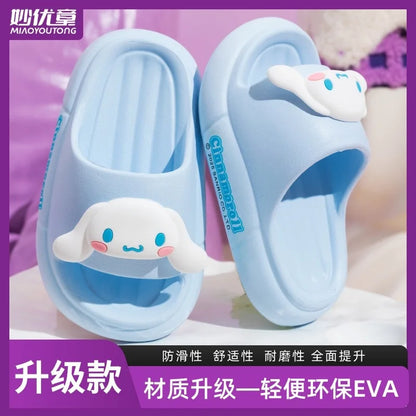 Cute Kuromi Girls Hello Kitty Slippers