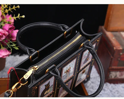 Luxury Cat Printing Large Capacity Bags