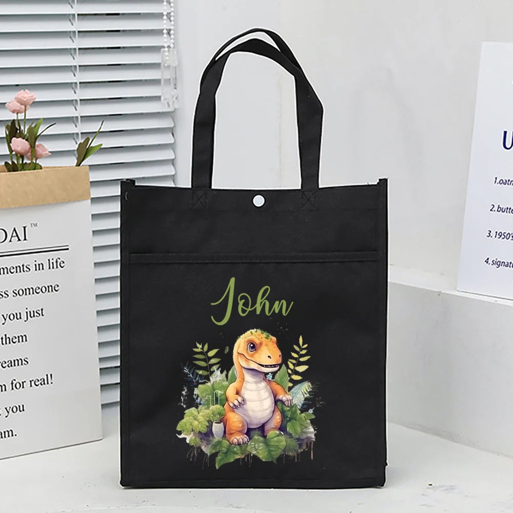 Kids Library Tote Bags Homeschool Cute Custom for Kids