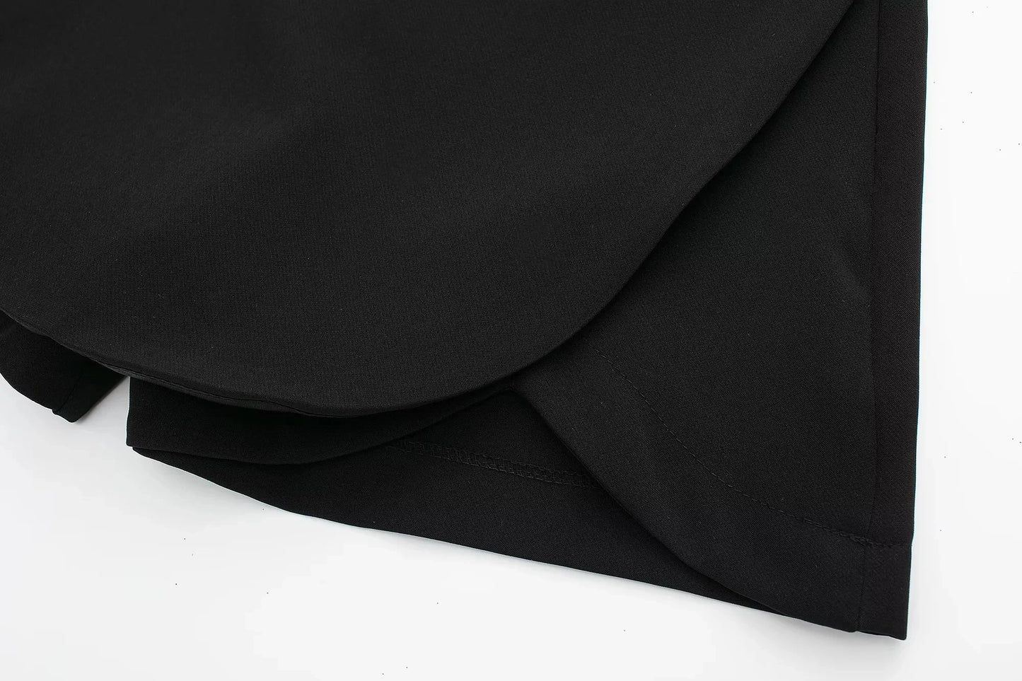 Falda marrón de talle alto