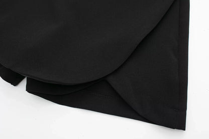 Falda marrón de talle alto