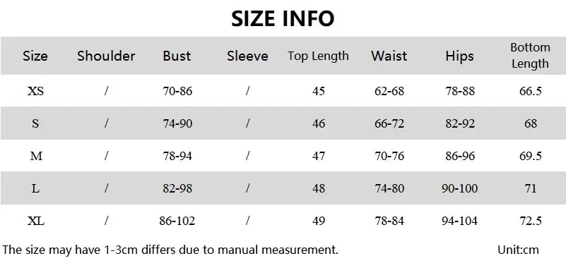 One Shoulder Sleeveless Sexy Set