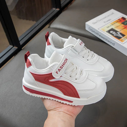 Leather Upper Soft Sole Tennis Shoes