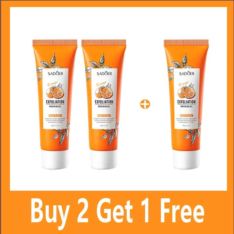 Gel exfoliante facial de naranja