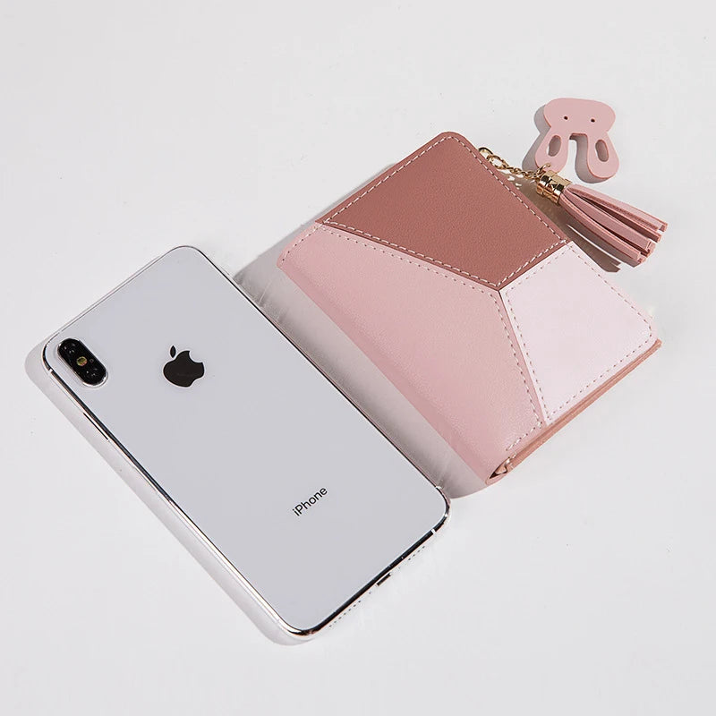 Leather Card Holder Foldable Wallet