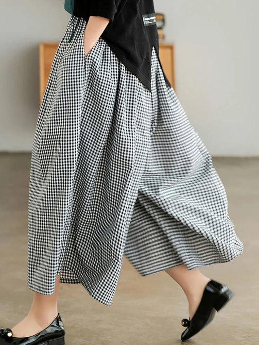 Thin Cotton Linen Wide Leg Baggy Pants