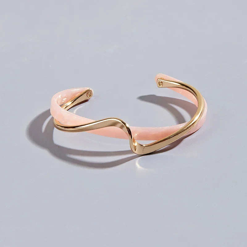 Metal Bangles Geometric C- shaped Bracelets