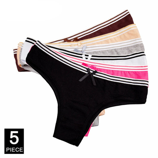Seamless Underwear String Bikini Panties Period Sexy Thongs 5 pcs/set