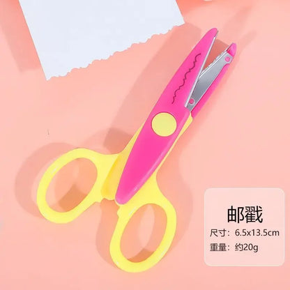 6pcs Scissors Wavy Pattern Paper Cutter Diy Handmade
