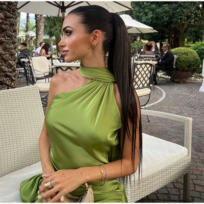 Sexy Satin Ribbon Party Dress
