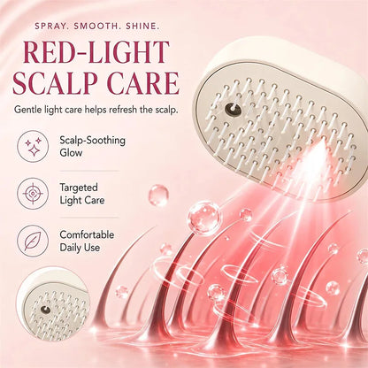 Multifunctional Spray Hair Brush Hydrating Hair Care Brush