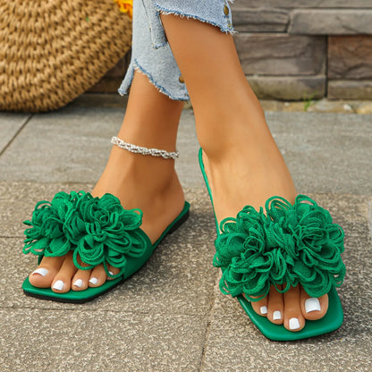 Flower Flat Slippers