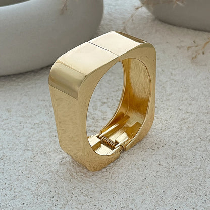 Geometric Cuff Chunky Wide Open Bracelet