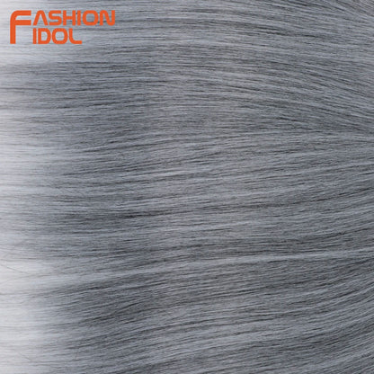 Ombre Silver Grey Crochet Hair Extensions