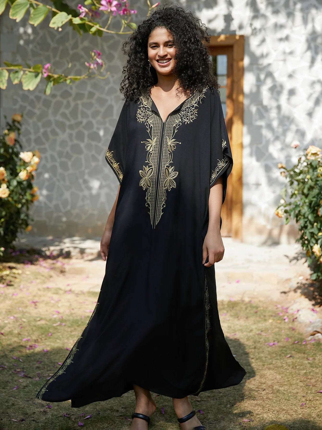 Swimsuit Cover Ups Short Sleeve Cover Up Kaftan Dresses