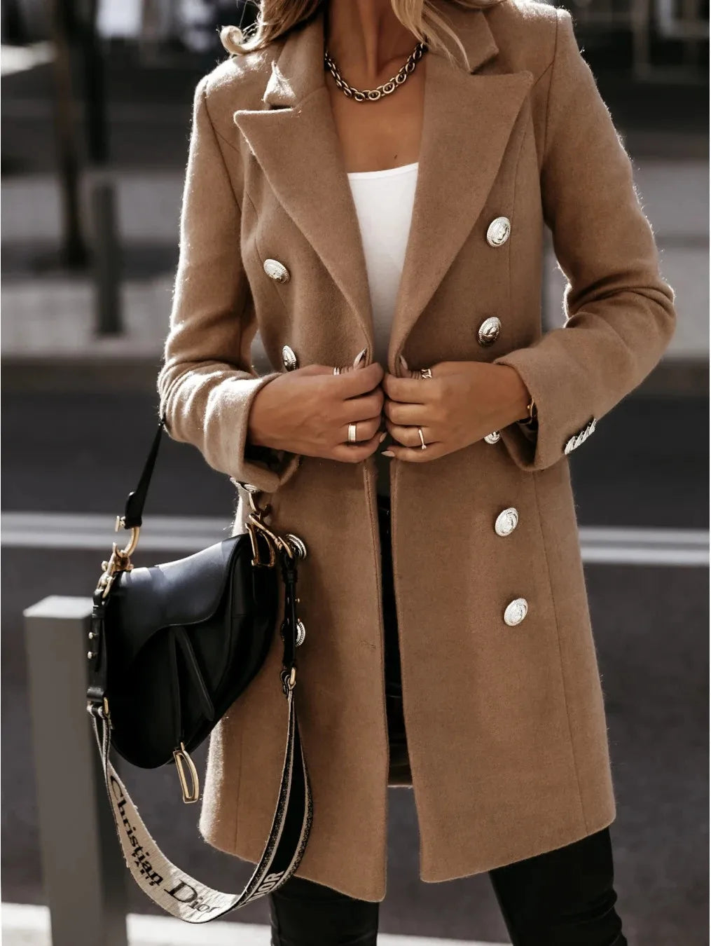 Casual Woolen Long Sleeve Streetwear Korean Jackets Coats