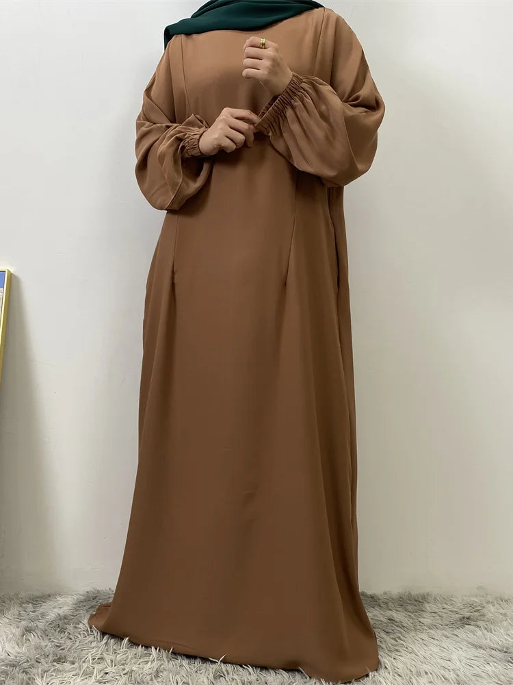 عباية بسحاب أمامي للمسلمات