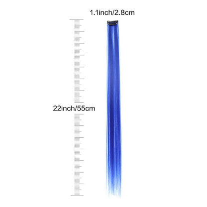 Straight Hair Synthetic Royal Blue wig