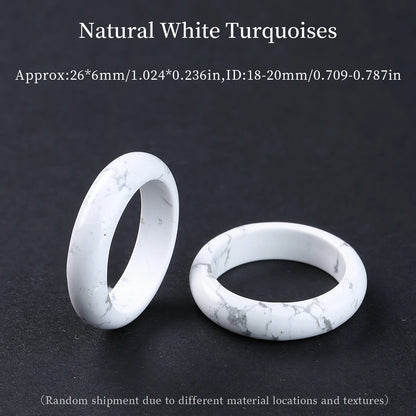 1 Pc Natural Crystal Stone Energy Healing Ring