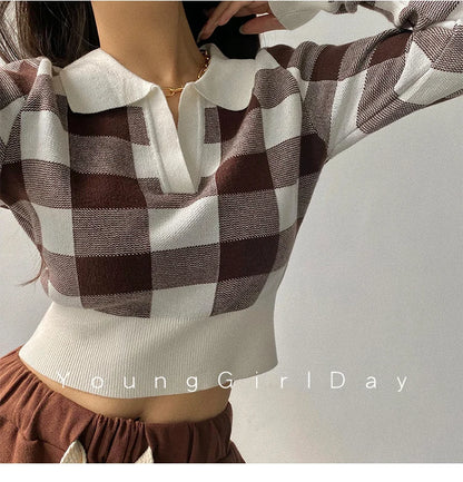 Autumn Vintage Knitting Long Sleeve Pullover Sweaters