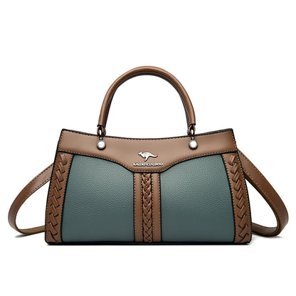 Luxury Multi Layered High Quality Soft Leather Messenger Bag