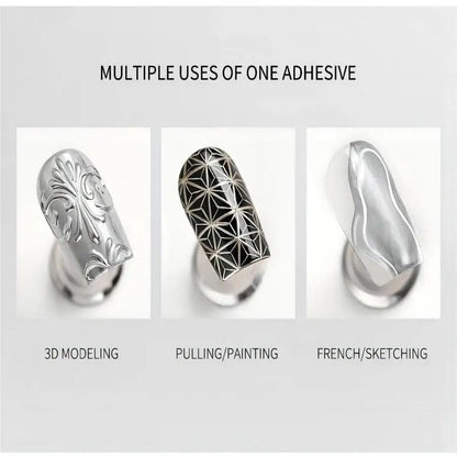 Mirror Metal Gel Silver Rose Golden Nail Polish