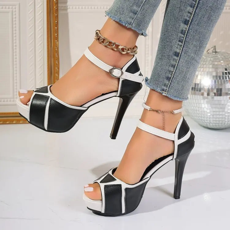 Fish Mouth Platform High Heels Shoes