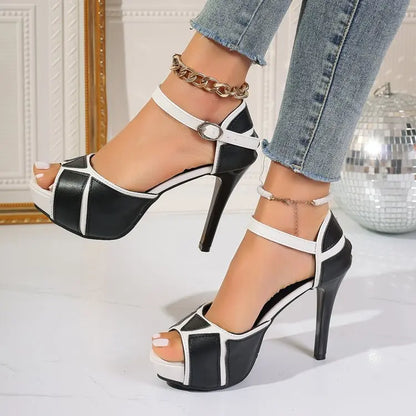 Fish Mouth Platform High Heels Shoes