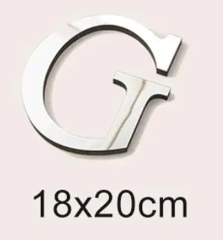 20cm Big Size 3D English Letters Acrylic Mirror