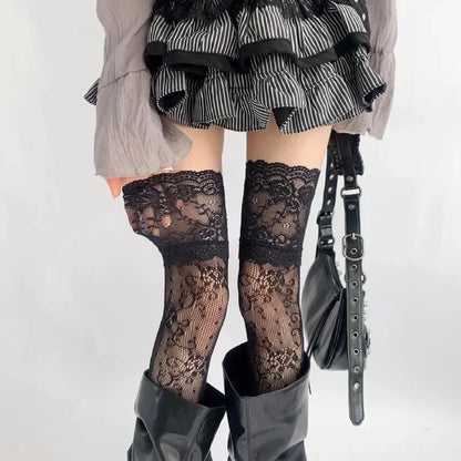 Sexy Lace Floral Fishnet Stockings Socks