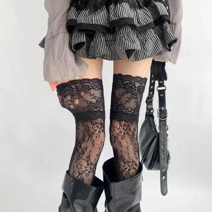 🎁 Sexy Lace Floral Fishnet Stockings Socks (100% off)