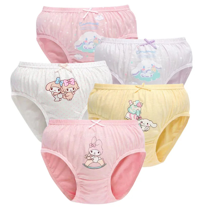 5 Packs/Box Mickey Cartoon Soft Cotton Underwear