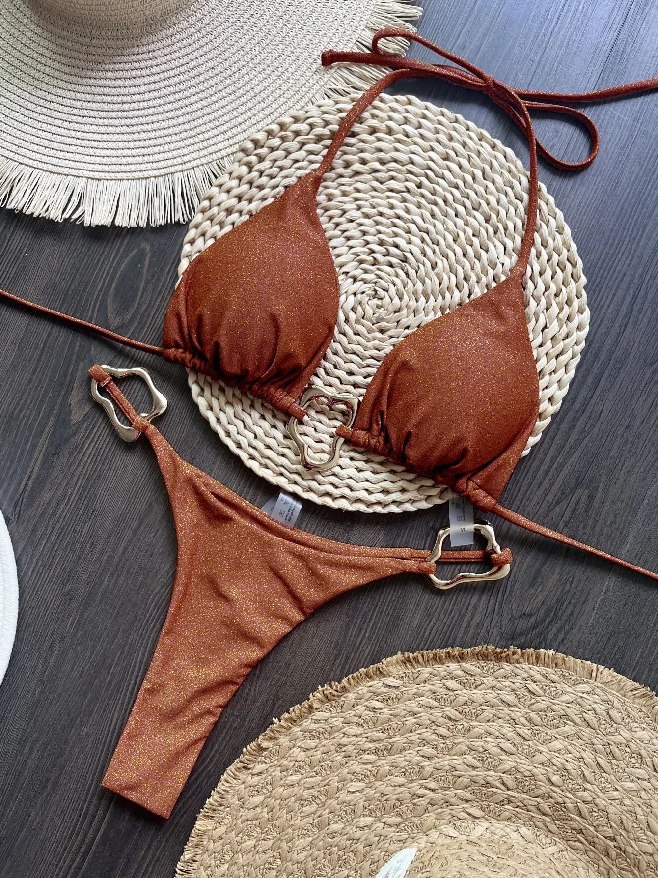 Sexy Halter Micro Swimsuit Bikinis Set