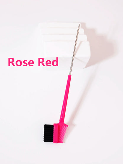 Double sided hair edge brush