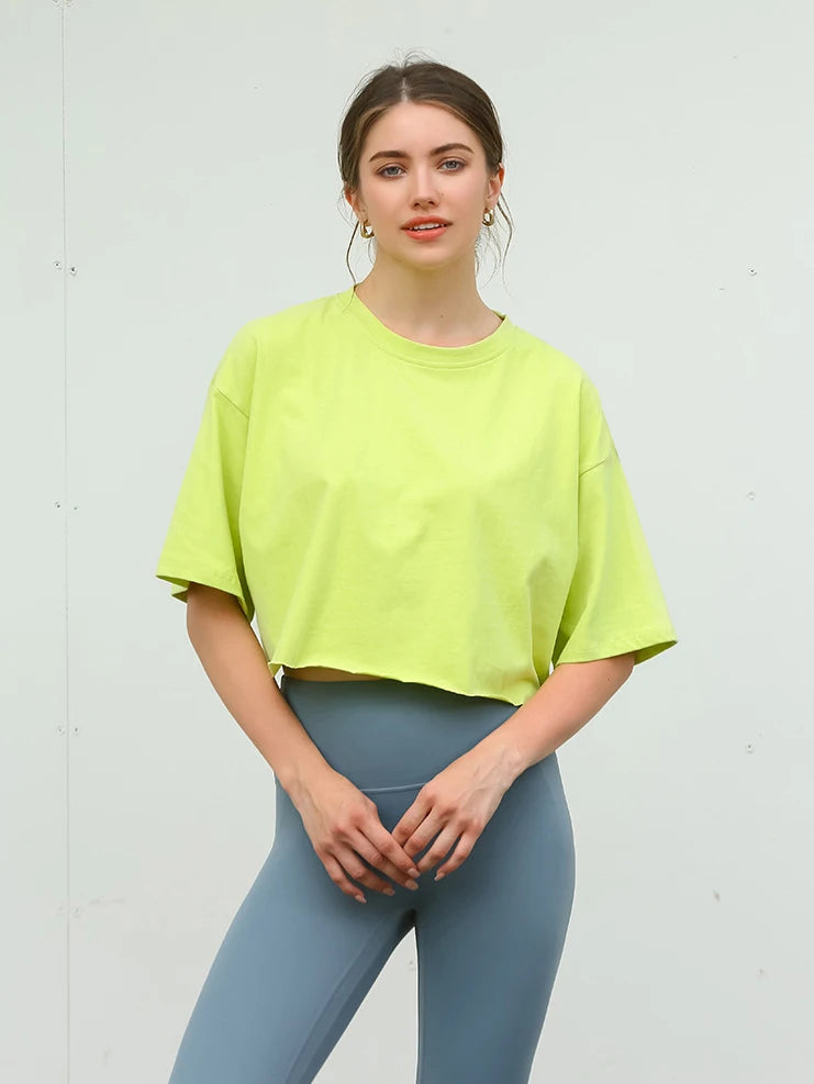 Outdoor Dance Short sleeved Yoga Sports T-shirt