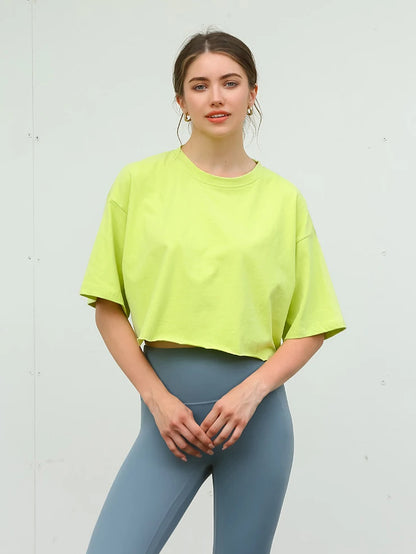 Outdoor Dance Short sleeved Yoga Sports T-shirt