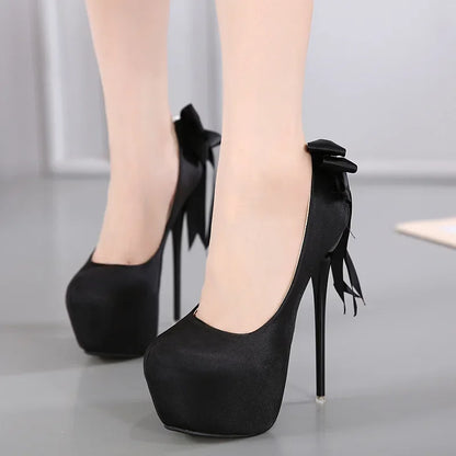 High Heels Pumps Flock Sandals