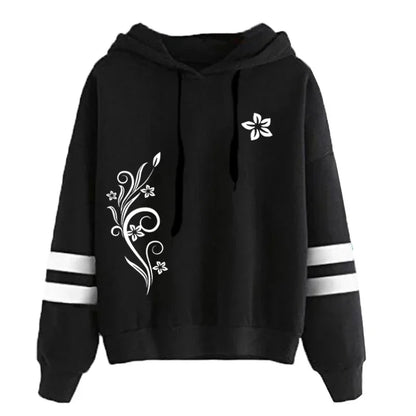 Outdoor Autumn Winter Hoodies Casual Stripe Sweatshirt Jogging
